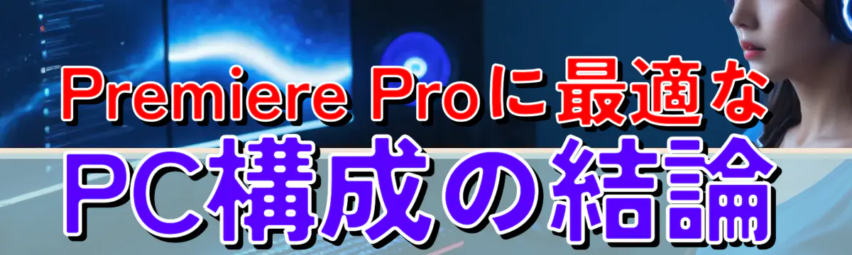 Premiere Proに最適なPC構成の結論