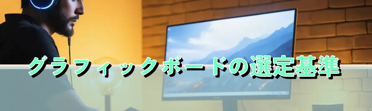 グラフィックボードの選定基準
