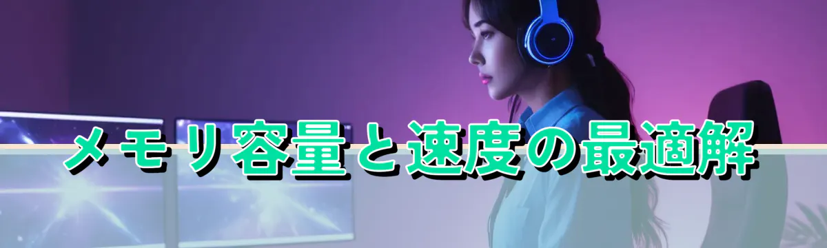 メモリ容量と速度の最適解