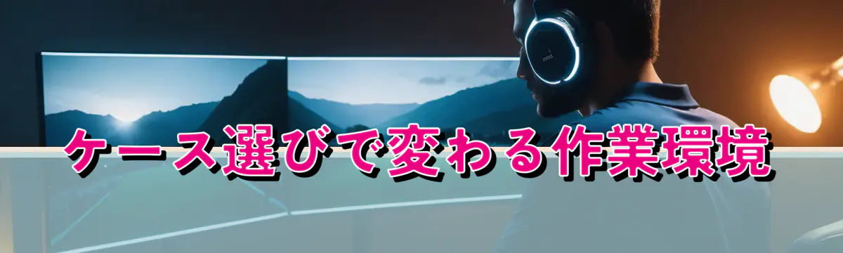 ケース選びで変わる作業環境