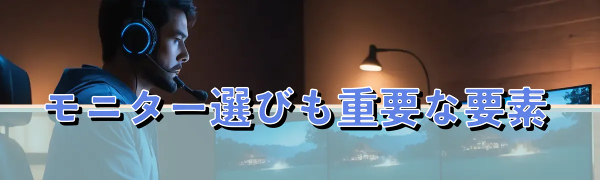 モニター選びも重要な要素