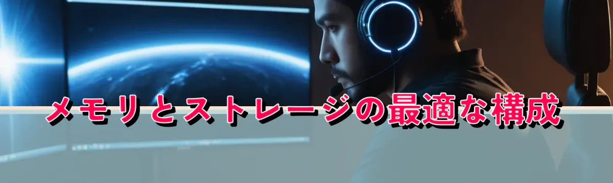 メモリとストレージの最適な構成