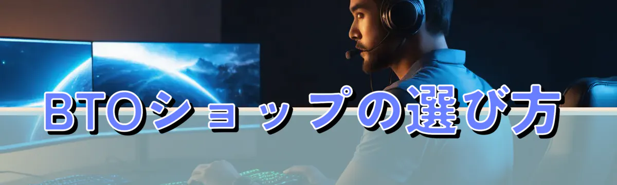 BTOショップの選び方