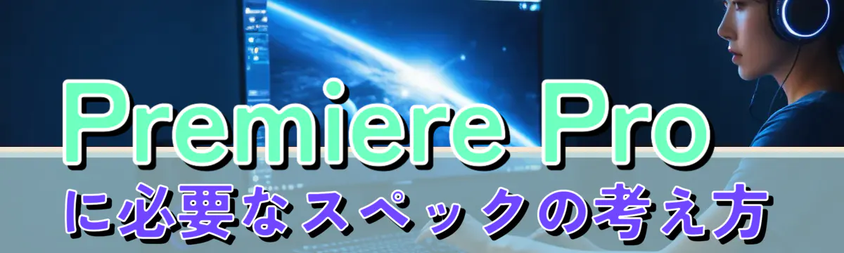 Premiere Proに必要なスペックの考え方