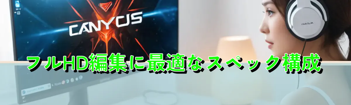 フルHD編集に最適なスペック構成