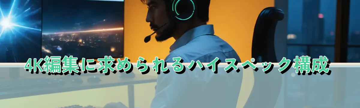4K編集に求められるハイスペック構成