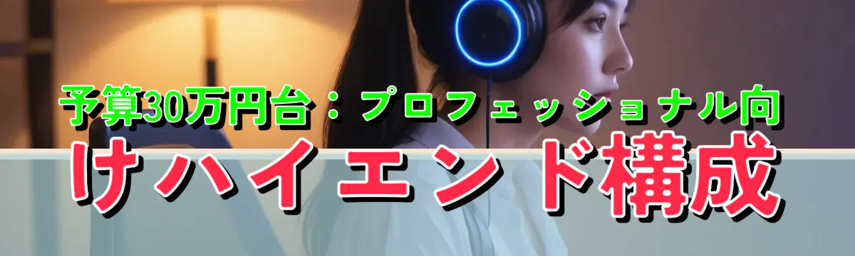 予算30万円台：プロフェッショナル向けハイエンド構成