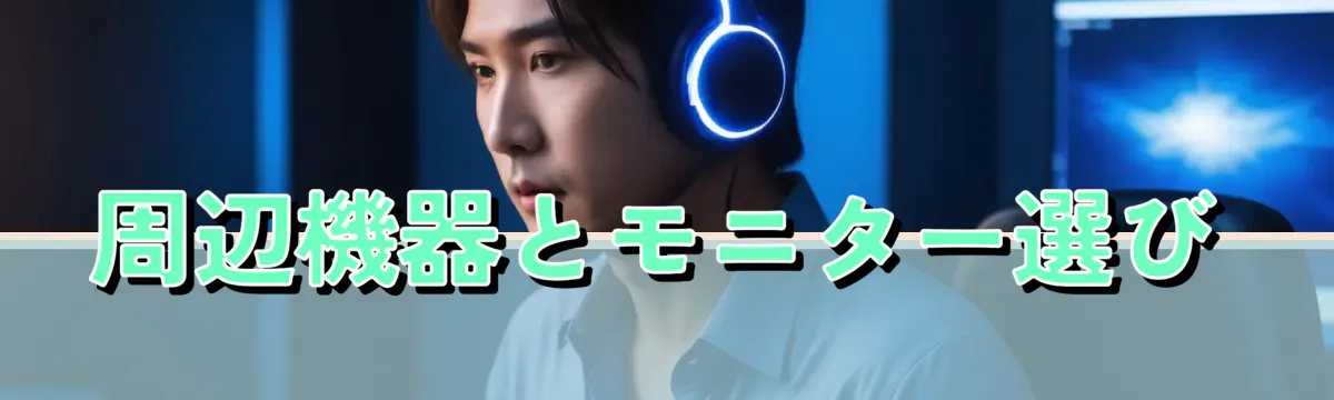 周辺機器とモニター選び