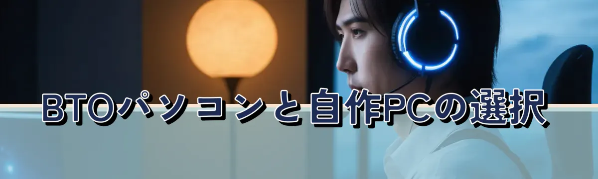 BTOパソコンと自作PCの選択
