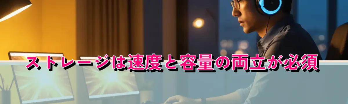 ストレージは速度と容量の両立が必須