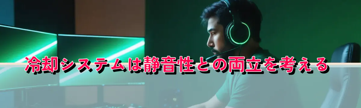冷却システムは静音性との両立を考える