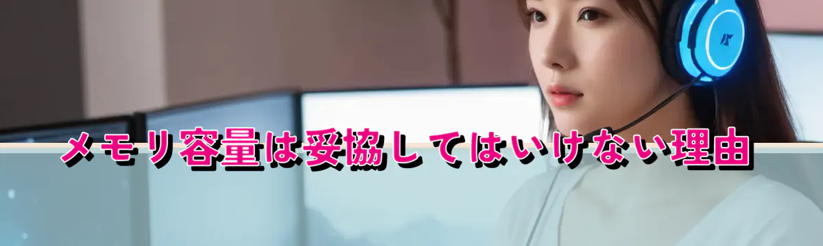 メモリ容量は妥協してはいけない理由