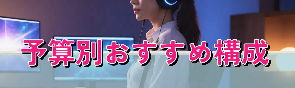 予算別おすすめ構成