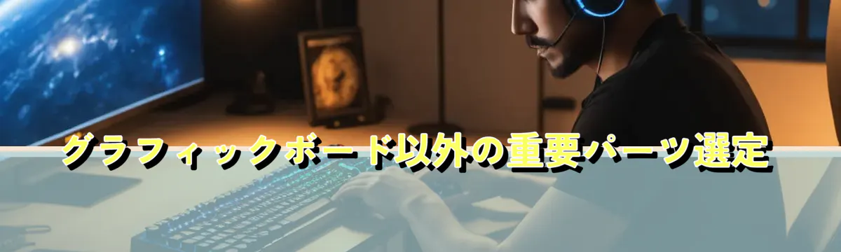 グラフィックボード以外の重要パーツ選定