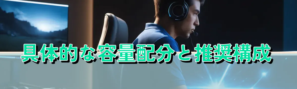 具体的な容量配分と推奨構成
