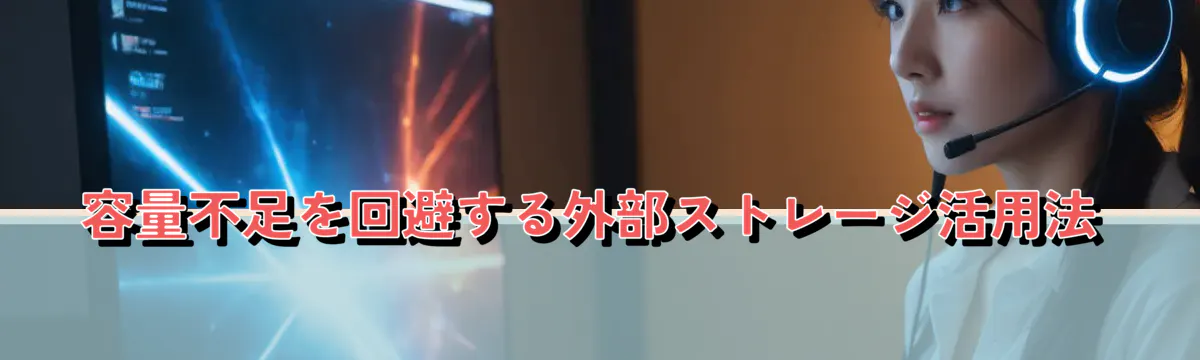 容量不足を回避する外部ストレージ活用法