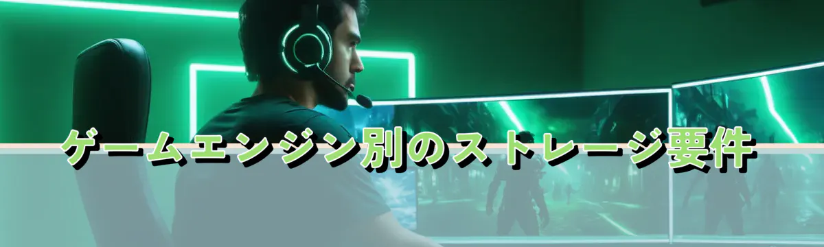 ゲームエンジン別のストレージ要件