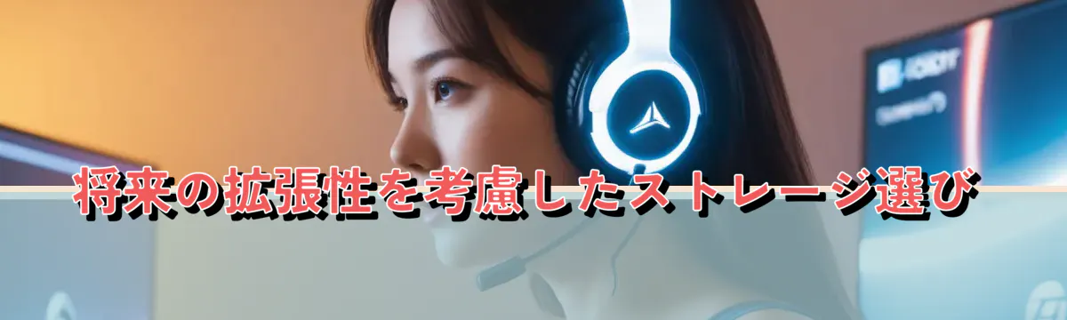 将来の拡張性を考慮したストレージ選び