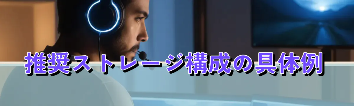 推奨ストレージ構成の具体例