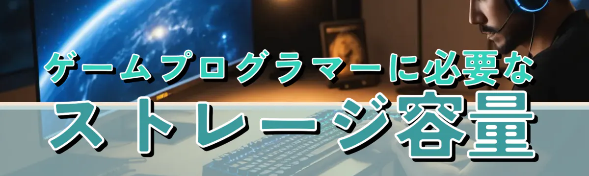 ゲームプログラマーに必要なストレージ容量