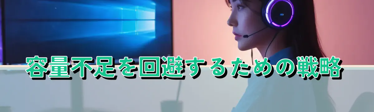 容量不足を回避するための戦略