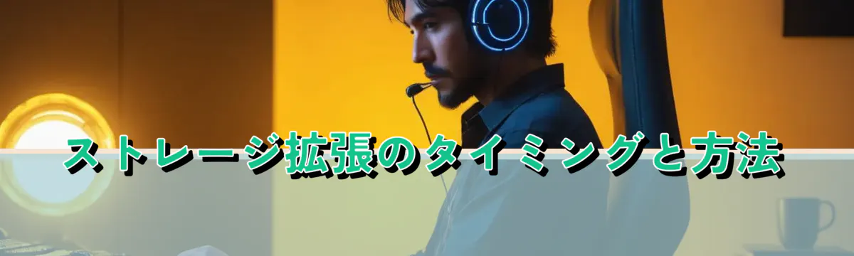 ストレージ拡張のタイミングと方法