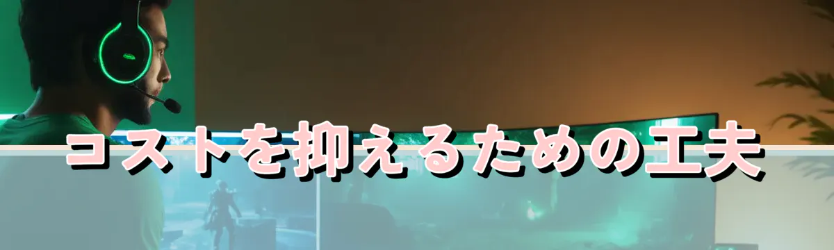 コストを抑えるための工夫