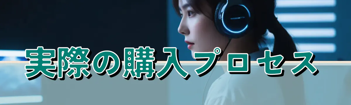 実際の購入プロセス