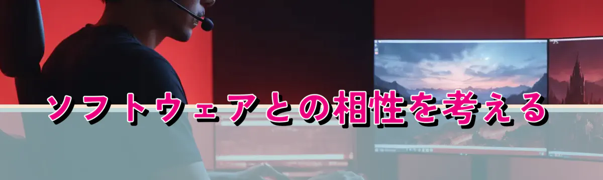 ソフトウェアとの相性を考える