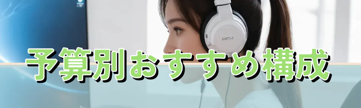 予算別おすすめ構成