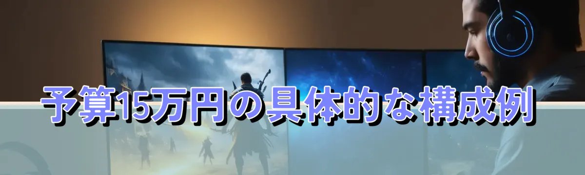 予算15万円の具体的な構成例