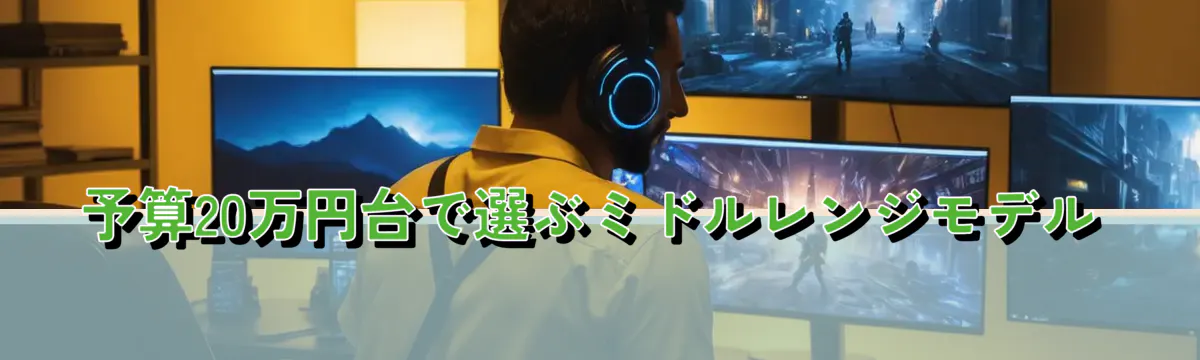予算20万円台で選ぶミドルレンジモデル