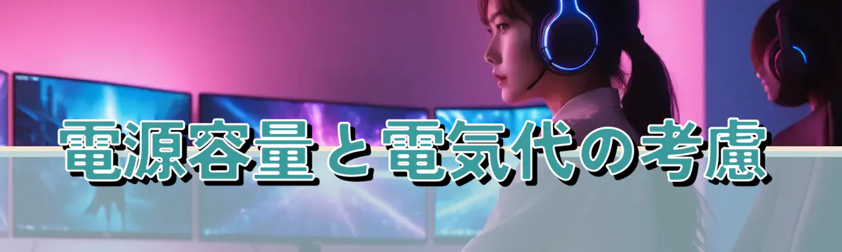 電源容量と電気代の考慮