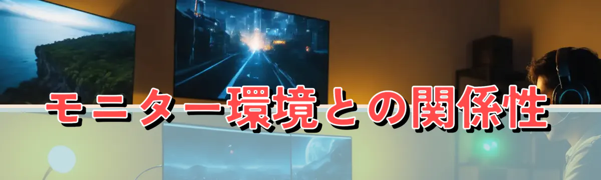 モニター環境との関係性
