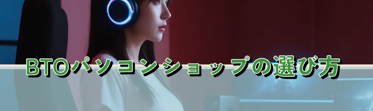 BTOパソコンショップの選び方