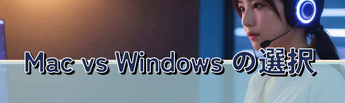 Mac vs Windows の選択
