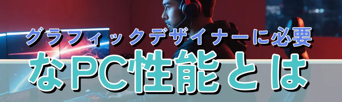 グラフィックデザイナーに必要なPC性能とは