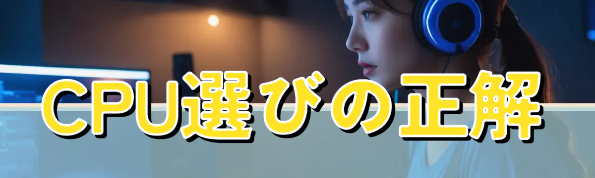 CPU選びの正解
