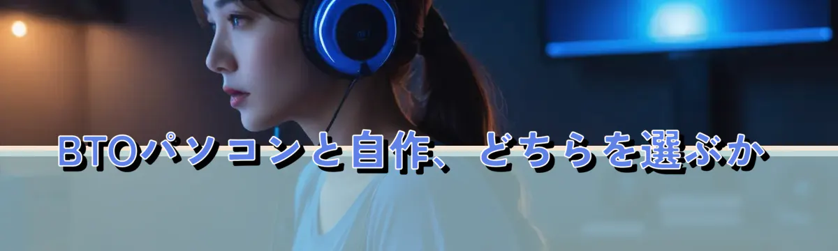 BTOパソコンと自作、どちらを選ぶか