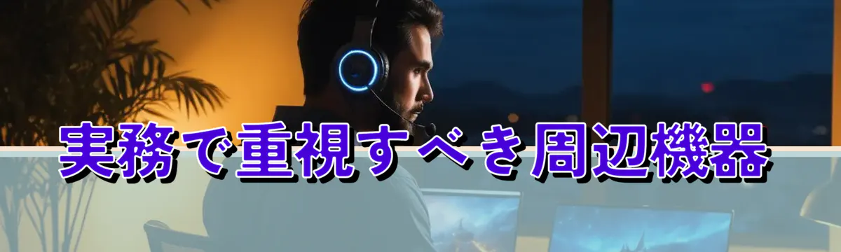 実務で重視すべき周辺機器