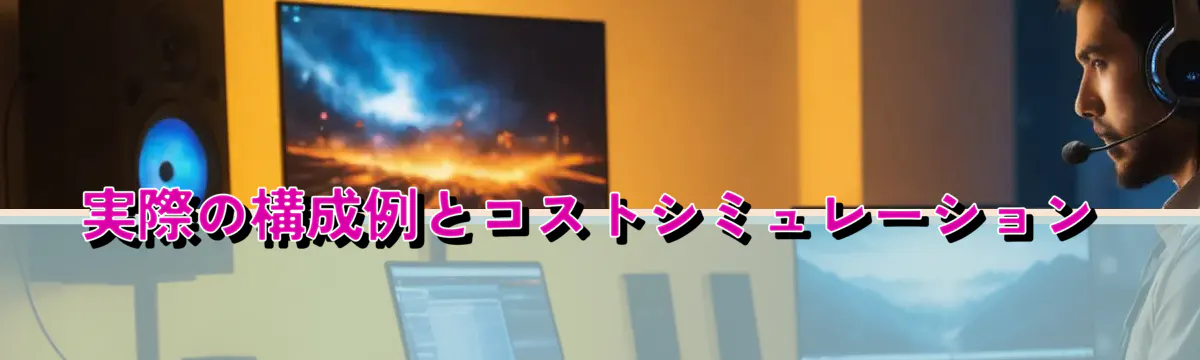 実際の構成例とコストシミュレーション