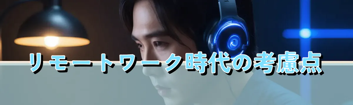 リモートワーク時代の考慮点
