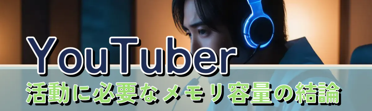 YouTuber活動に必要なメモリ容量の結論