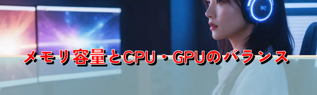 メモリ容量とCPU・GPUのバランス