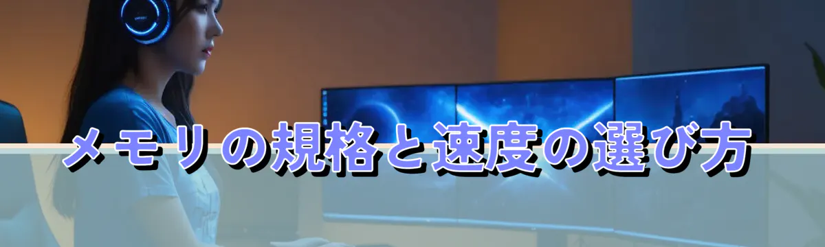 メモリの規格と速度の選び方