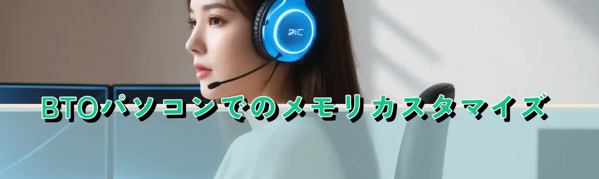 BTOパソコンでのメモリカスタマイズ
