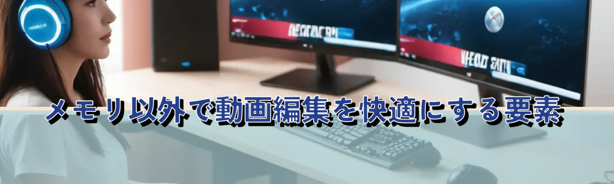 メモリ以外で動画編集を快適にする要素