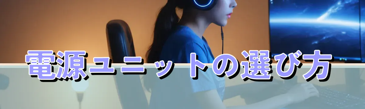電源ユニットの選び方