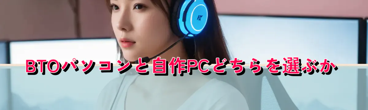 BTOパソコンと自作PCどちらを選ぶか