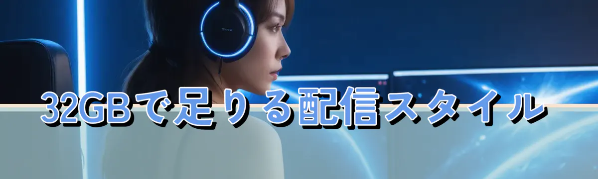 32GBで足りる配信スタイル
